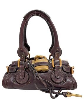 Mini Chloe Paddington Brown with Gold Hardware with Padlock & Key
